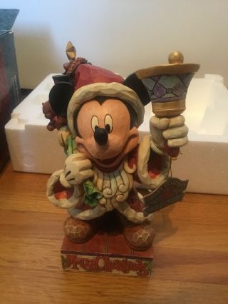 Jim Shore Disney Traditions Mickey Mouse As " Old St.  Mick”,  2006 Figurine