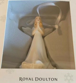 Royal Doulton Christmas Ornament Miniature Figurine Angel Blessed