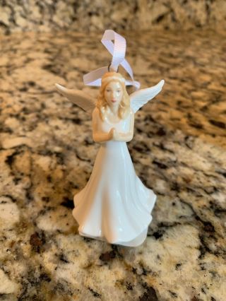 Royal Doulton Christmas Ornament Miniature Figurine Angel Blessed 2