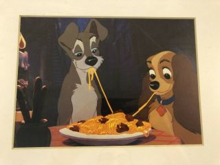 Vintage Lady And The Tramp Cross Stitch Picture In Frame 2