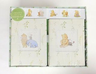 Winnie The Pooh Stationary Note Card Kit With Keepsake Box With Stickers