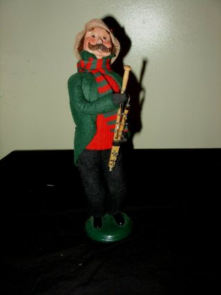 Byers Choice Carolers 2006 Hand Crafted Christmas Man Playing Bassoon