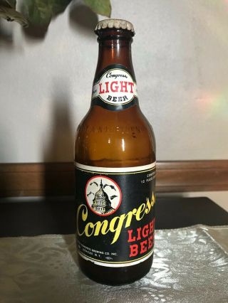 Congress Light Beer Ndnr Bottle: Haberle - Congress,  Brewing Co,  Syracuse