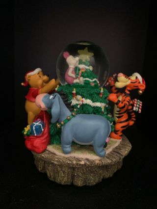 Winnie The Pooh And Piglet Christmas Snow Globe