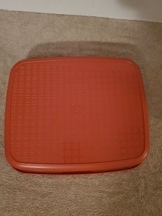 Tupperware 1294 - 6 Red Season n’ Serve Meat Marinade Keeper w 1295 Frosted Seal 3