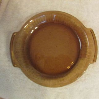 Vintage Anchor Hocking Amber Glass 8 " Pie Pan Baking Dish