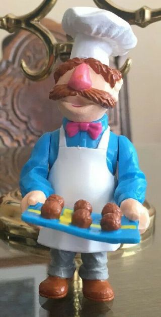 Swedish Chef Muppets Action Figure 4.  5” Tall Jack In The Box Toy