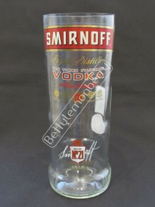 Smirnoff Vodka Large Hi - Ball Glass / Vase - 100 Recycled - Unique Gift - Pub/bar