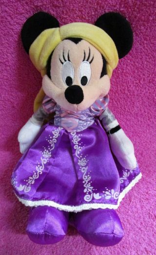 Disney Parks Minnie Mouse As Tangled Princess Rapunzel Plush 12 "