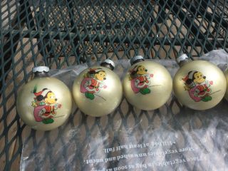 Vintage Walt Disney Worl Christmas Ornaments Mickey,  Donald &winne The Poo