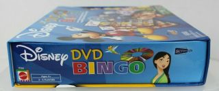Disney DVD Bingo Game 100 Complete VGUC Movie Clips 2 - Sided Cards Travel Case 3