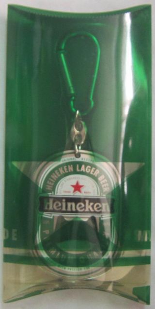 Heineken Lager Beer Bottle Opener Key Chain With Package