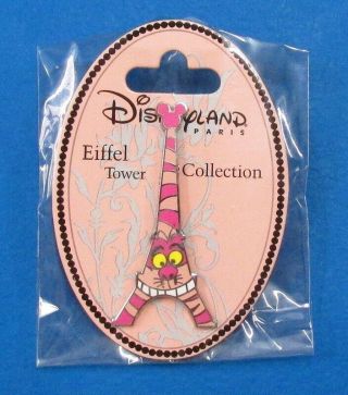 Disney Trading Pin Dlp - Cheshire Cat Eiffel Tower - On Card
