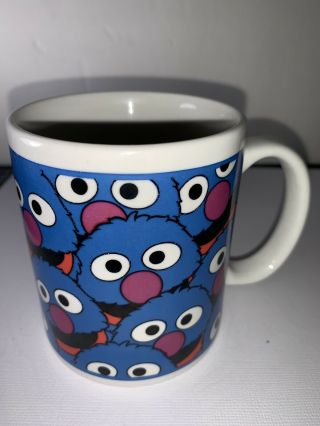 NWOB Sesame Street General Store Grover Face Ceramic Mug 12oz.  Rare Find 3