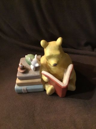 Classic Winnie The Pooh Piglet Charpente Night Light Lamp Reading Books Disney