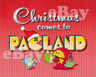 Rare Pac - Man Christmas Cartoon Color Tv Photo Hanna Barbera Studios