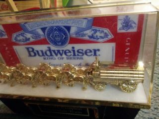 Vintage Budweiser Clydesdale Lighted Cash Register Topper.