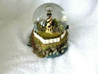 Collectible Lighthouse Snow Globe Snowdome Musical Plays Brahm 