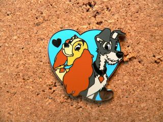 Lady And The Tramp Disney Pin - Disney Couples - Mystery Pack
