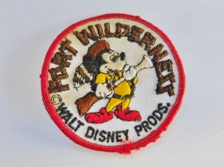 Fort Wilderness Mickey Mouse Patch Vintage Walt Disney Prod.