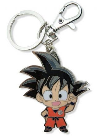 Dragon Ball Dbz Keychain Key Chain Set Chibi Goku Ssj Saiyan Licensed 2