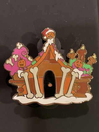 Nightmare Before Christmas Haunted Holiday Mansion Gingerbread House Mystery Pin