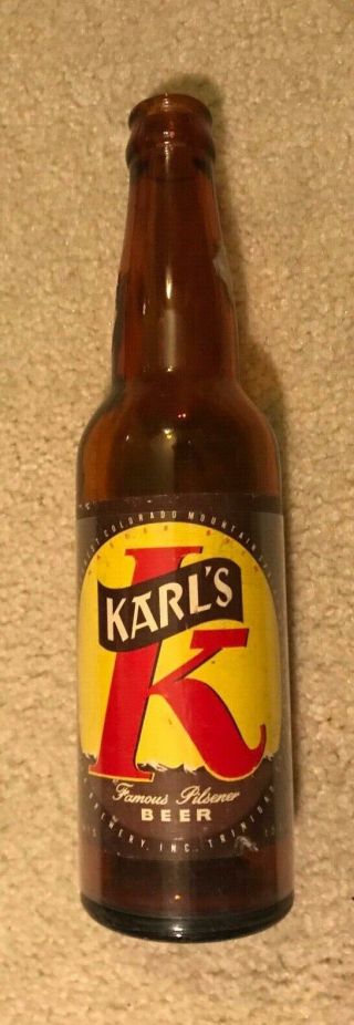 Irtp Karls Beer Long Neck Bottle: Schneider Brewing Co,  Trinidad,  Co