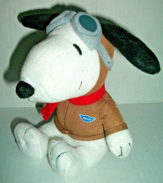Plush Snoopy By Metlife.  World War 1 Flying Ace.  2015.  6 ".