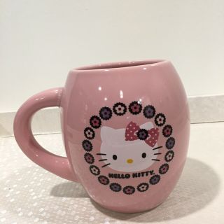 Hello Kitty Oval Pink Ceramic Cup Mug Vandor Sanrio 2013 3