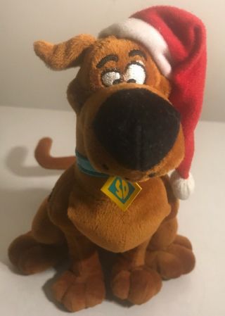 Scooby - Doo Animated Christmas Holiday Plush Santa Claus Hat Hanna Barbera 9”