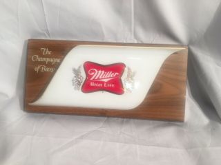 Miller High Life Beer,  The Champagne Of Beer,  13x7” Wall Sign,  Vintage 1978