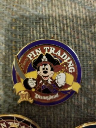 Disney Pin Trading Night Dlr Disneyland 10th Anniv - Mickey Pirates Caribbean
