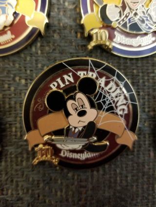 Disney Pin Trading Night Dlr Disneyland 10th Anniv Mickey Haunted Mansion