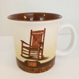 Cracker Barrel Old Country Store Logo & Rocking Chair 14 Oz Coffee Mug Cup