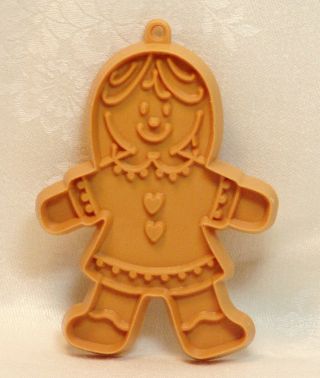 Hallmark Vintage Pliable Plastic Cookie Cutter - Gingerbread Girl Christmas