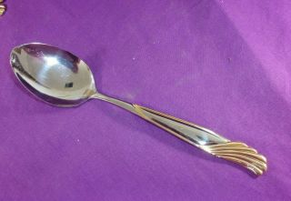 Cambridge Stainless Gold Florentine Solid Serving Spoon Multiples