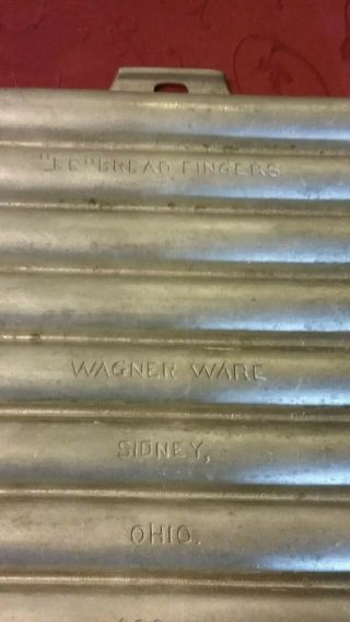 Wagner Ware 1930 " Ee " Bread Stick/fingers Pan – Euc Patent