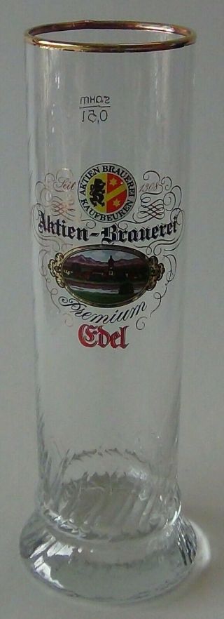 Vintage German Aktien Brauerei.  5l Beer Glass - Circa 1980 - Sanahed 1182