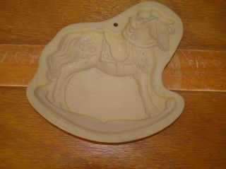 Brown Bag Cookie Art Hill Design 1986 Christmas Holiday Rocking Horse Mold