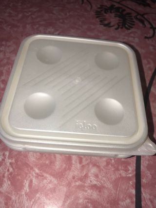 Igloo Vtg Sandwich Storage Square Keeper Container White Cooler
