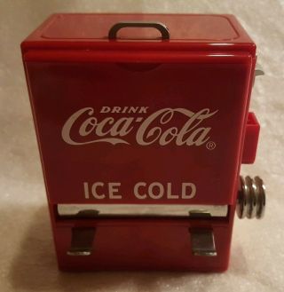 Vintage Coca - Cola Vending Machine Drink Ice Cold Toothpick Dispenser 1995