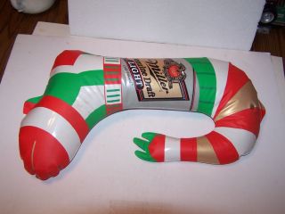 Vintage Inflatable Blow Up Miller Draft Light Beer Christmas Grinch Boot