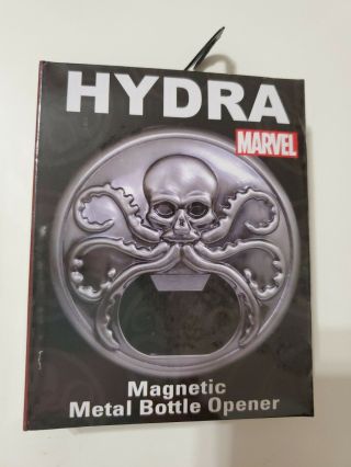 Diamond Select Toys Marvel Hail Hydra Symbol Magnetic Metal Bottle Opener