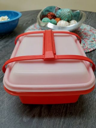Tupperware Vintage paprika Pack N Carry Lunch Set 1254 2