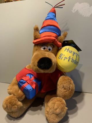 Scooby Doo Dog Happy Birthday Plush Stuffed Animal Doll Warner Bros Studio Store