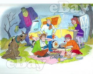 Rare Scooby Doo Cartoon Color Tv Photo Hanna Barbera Studios Concept Art