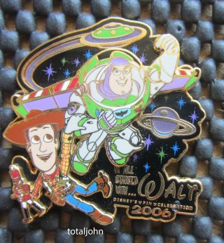 Disney Wdw It All Started With Walt Parks Animation Pixar Toy Story Pin