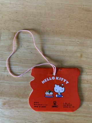 Rare Vintage Sanrio Hello Kitty Mini Trinket Sticker Sheet Made In Japan 1976