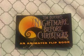 Nightmare Before Christmas Animated Flip Book Hyperion Books First Edition