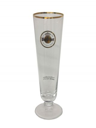 Warsteiner - German Beer Glass - 0.  4 Liter - " Tulip 1753 " -